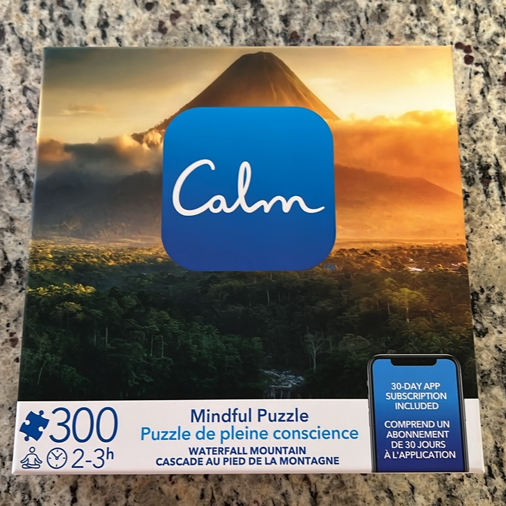New 300 Piece Calm Jigsaw Puzzle for Stress Relief Waterfall Mountain